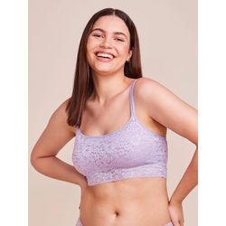 Sutiã Top Bandeau Renda Lilas - 21173 - ATELIÊ DA LINGERIE