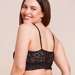 Sutiã Top Bandeau Renda Preto - 211732 - ATELIÊ DA LINGERIE