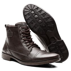 Bota Coturno Casual Masculina Next - Marrom - 4151 - NOTORIAN'S SHOP