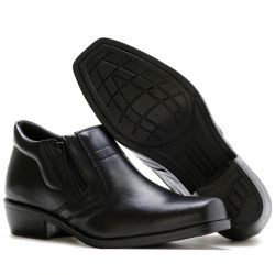 Bota Social Masculina Cano Médio Preto - NOTORIAN'S SHOP