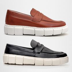 Kit 2 Mocassim Masculino Oxford Couro Soft Sola Al... - Atria Shoes