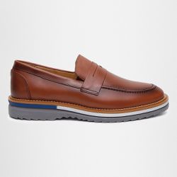 Sapato Mocassim Masculino Social CouroSlip on Mule... - Atria Shoes