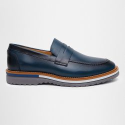 Sapato Mocassim Masculino Social CouroSlip on Mule... - Atria Shoes