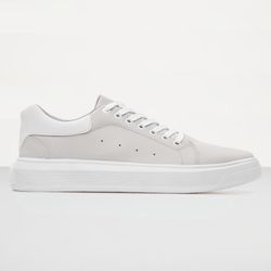 Tenis Masculino Casual Branco Sola Alta Oversize M... - Atria Shoes