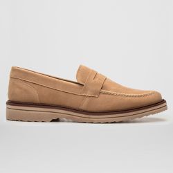 Mocassim Masculino Slip On Loafer Derby em Camurça... - Atria Shoes
