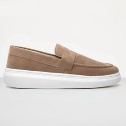 Mocassim Masculino Sola Alta Loafer Derby em Camur... - Atria Shoes