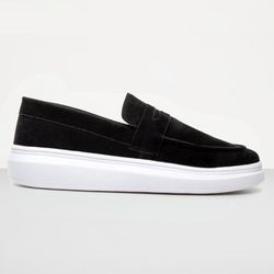 Mocassim Masculino Sola Alta Loafer Derby em Camur... - Atria Shoes