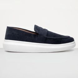 Mocassim Masculino Sola Alta Loafer Derby em Camur... - Atria Shoes