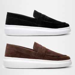 Kit 2 Mocassim Masculino Loafer Derby em Camurça -... - Atria Shoes