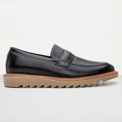 Mocassim Loafer Tratorado Masculino Couro Legitimo... - Atria Shoes