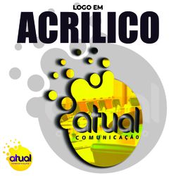 Logomarcas em acrílico - ATUAL COMUNICAÇÃO