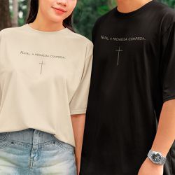 Camiseta Oversized Promessa do Natal - Aurora Clothing