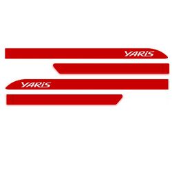 Kit Friso Lateral Toyota Yaris 2018 a 2020 Vermelh... - Avenida Acessorios