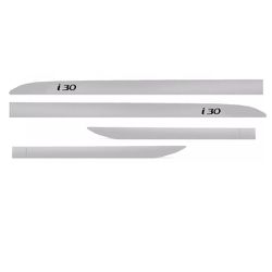 Kit Friso Lateral I30 2009 a 2017 Prata Slicksilve... - Avenida Acessorios