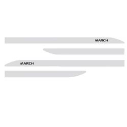 Kit Friso Lateral March 2011 a 2020 Branco Diamond... - Avenida Acessorios
