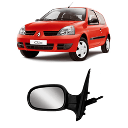Retrovisor Clio 2000 a 2012 Esquerdo com Controle ... - Avenida Acessorios