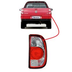 Lanterna Traseira Saveiro G4 2005 a 2010 Direito R... - Avenida Acessorios