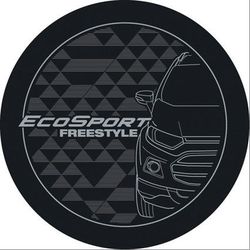 Capa de Estepe Ecosport New Freestyle Cinza e Prat... - Avenida Acessorios