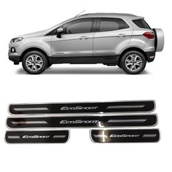 Soleira Porta Ecosport Resinado Premium Preto URA - Avenida Acessorios