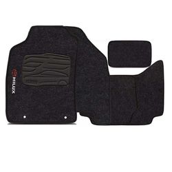Tapete Carpete Hilux Cabine Dupla 2016/ Preto Flas - Avenida Acessorios