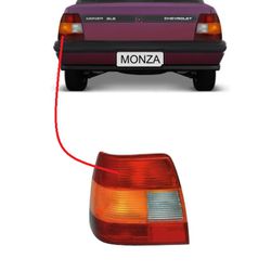 Lanterna Traseira Monza 1991 a 1996 Tricolor Esque... - Avenida Acessorios