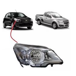 Farol Agile 2009 a 2013 e Montana 2009 a 2016 Masc... - Avenida Acessorios