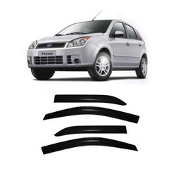 Calha de Chuva Defletor Fiesta Hatch/Sedan 2002/20... - Avenida Acessorios