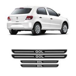 Soleira Porta Gol 4 Portas Resinado Preto URA - Avenida Acessorios