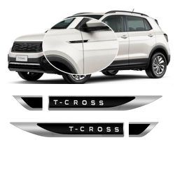 Emblema Porta Lateral T-Cross Resina URA - Avenida Acessorios