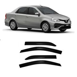 Calha de Chuva Defletor Etios Hatch e Sedan 2012 a... - Avenida Acessorios