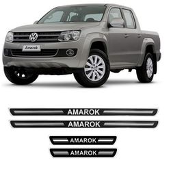 Soleira Porta Amarok Resinado Preto URA - Avenida Acessorios