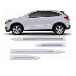 Kit Friso Lateral HRV Branco Taffeta com Friso Cro... - Avenida Acessorios