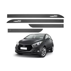 Kit Friso Lateral HB20 Cinza Titanium Sean Car - Avenida Acessorios