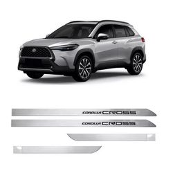 Kit Friso Lateral Slim Corolla Cross Prata Lua Nov... - Avenida Acessorios