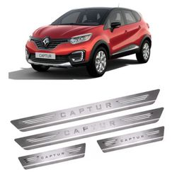 Soleira Porta Captur Aço Inox Escovado GPI - Avenida Acessorios