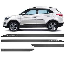 Kit Friso Lateral Creta Cinza Silk Sean Car - Avenida Acessorios