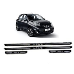 Soleira Porta March Resinado Premium Preto URA - Avenida Acessorios