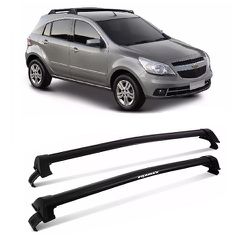 Rack de Teto New Wave Preto Agile 2009 a 2016 Eqma - Avenida Acessorios