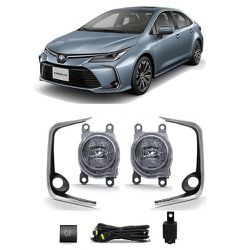 Kit Farol de Milha Corolla 2020/ Moldura Cromada e... - Avenida Acessorios