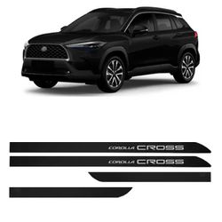 Kit Friso Lateral Corolla Cross Preto Infinito Sli... - Avenida Acessorios