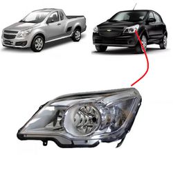 Farol Agile 2009 a 2014 e Montana 2011 a 2021 Esqu... - Avenida Acessorios