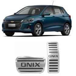 Pedaleira Onix Automático 2020/ Aço Inox GPI - Avenida Acessorios