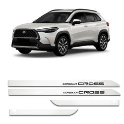 Kit Friso Lateral Corolla Cross Branco Lunar Slim ... - Avenida Acessorios