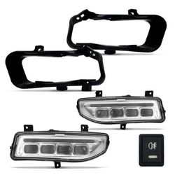 Kit Farol de Milha Kicks 2016 a 2019 Full Led DRL ... - Avenida Acessorios