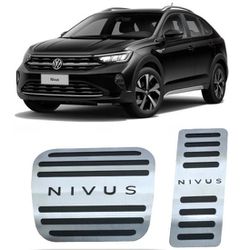 Pedaleira Nivus Automático (Todos) Aço Inox GPI - Avenida Acessorios
