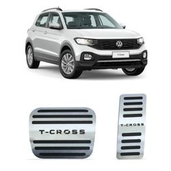 Pedaleira T-Cross Automático (Todos) Aço Inox GPI - Avenida Acessorios
