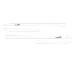 Kit Friso Lateral Slim HB20 2013/ Branco Atlas com... - Avenida Acessorios