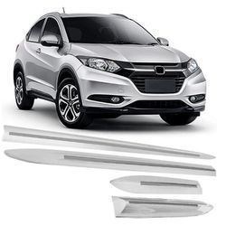 Kit Friso Lateral HRV Prata Platinum com Friso Cro... - Avenida Acessorios
