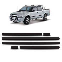 Kit Friso Lateral S10 Cabine Dupla 2001 a 2011 Pre... - Avenida Acessorios