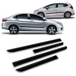 Kit Friso Lateral Fit/ City até 2014 Sanfris - Avenida Acessorios